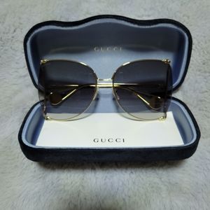 Authentic Gold Frame Gucci Sunglasses